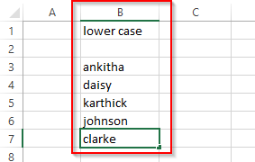 Com canviar fàcilment a text en majúscules a Microsoft Excel 2016 i 2019?