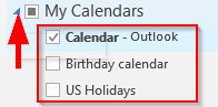 Lisätäänkö uusi yritys-/henkilökohtainen/jaettu kalenteri Outlook 2019:ään, 365:een ja 2016:een?