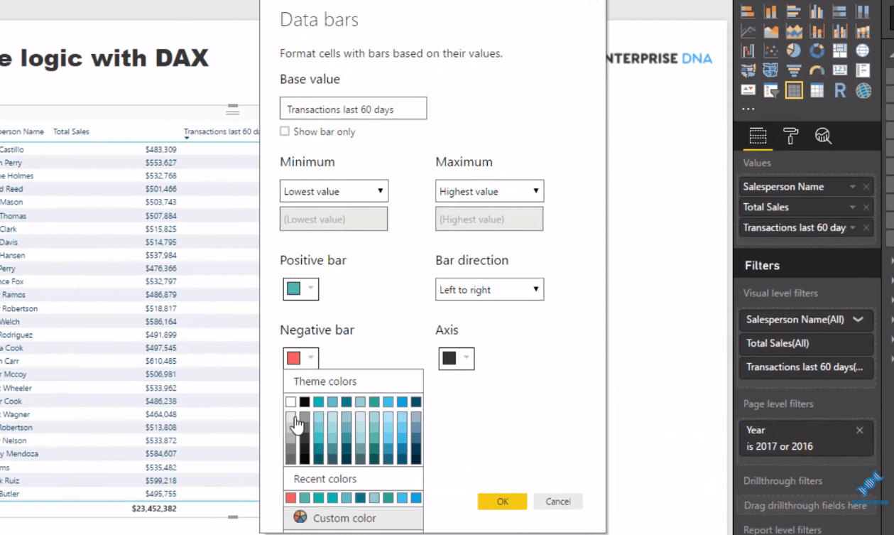 LuckyTemplates Advanced Analytics: Toissijaiset taulukkologiikkatekniikat