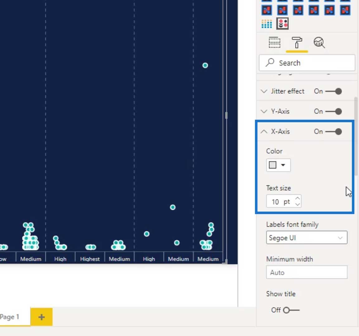 Punktplott-grafer i LuckyTemplates: Custom Visualization