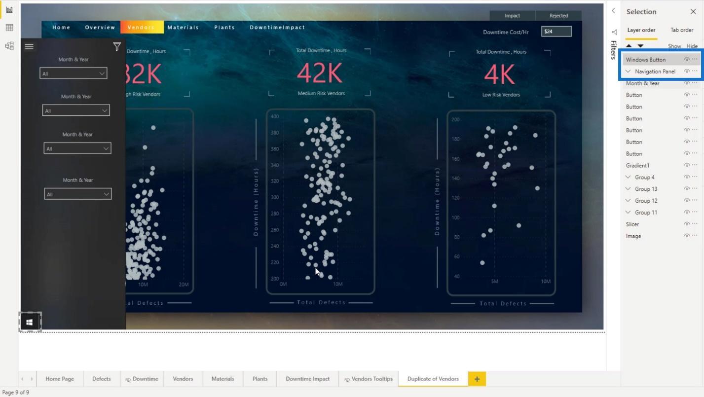 LuckyTemplates interaktive rapporter: Navigation og bogmærker