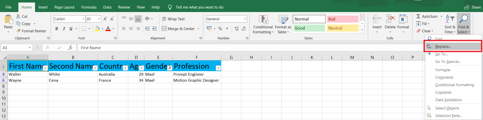 Find uoverensstemmelser i Excel – 5 nemme teknikker forklaret