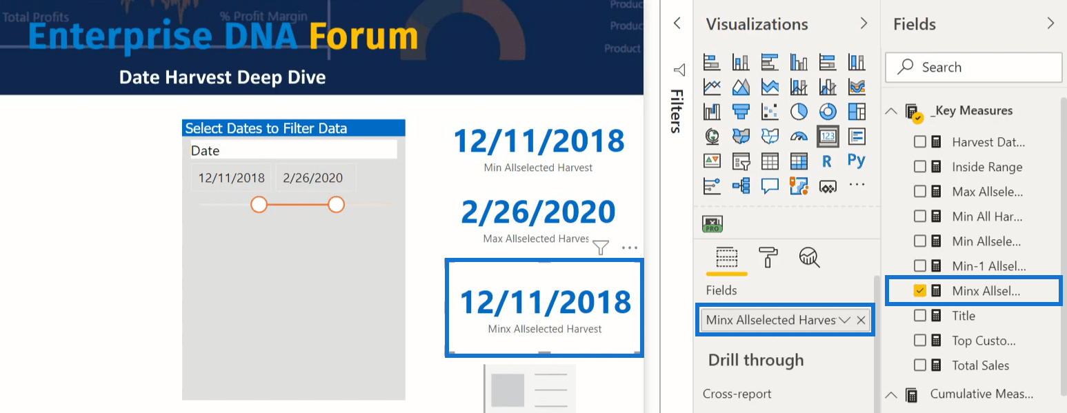 A betakarítás dátuma a LuckyTemplates programban a DAX használatával