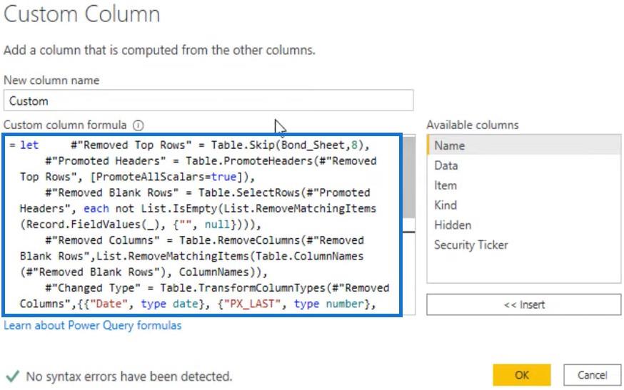 Додавання кількох аркушів у Excel до LuckyTemplates