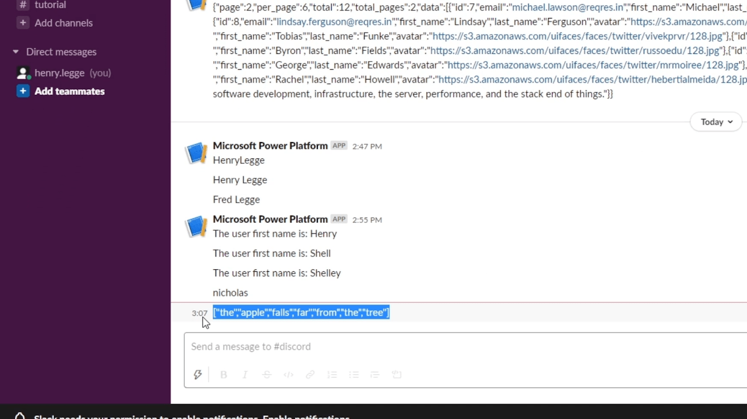 Power Automate Split Function and Arrays