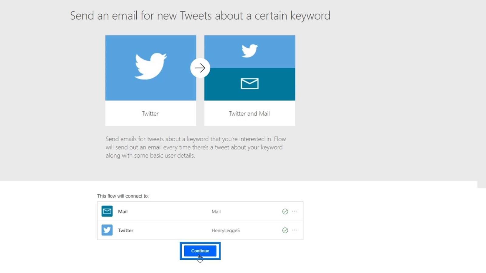 Automatiseret flow i Microsoft Power Automate