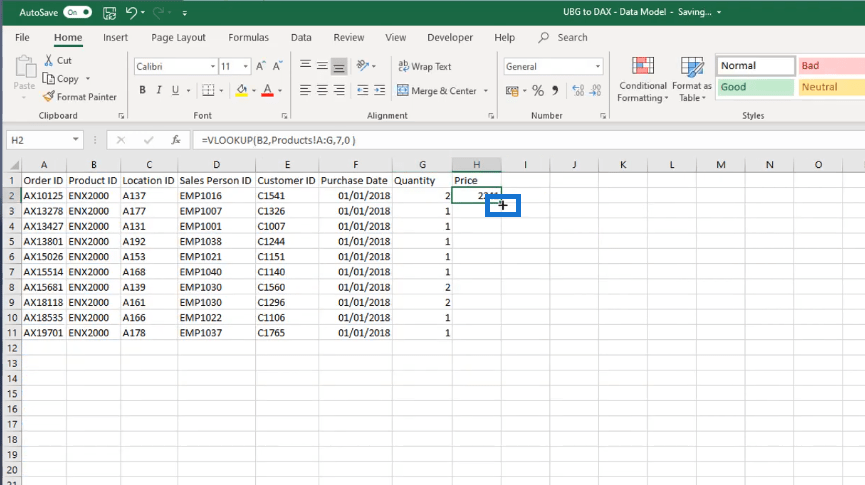 LuckyTemplates og Excel: forskjell i DAX-formler