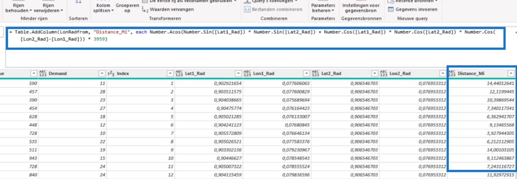 Avstand og peiling: LuckyTemplates geospatial analyse