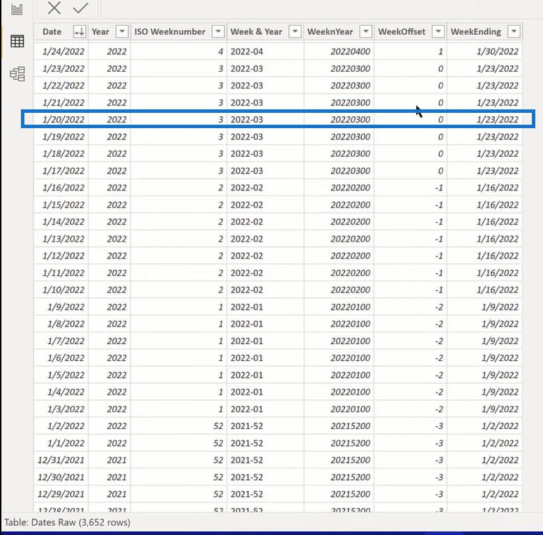 Få LuckyTemplates forrige uges værdier ved hjælp af DAX & Power Query