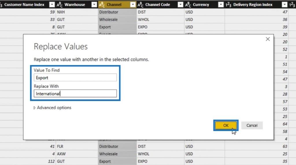 LuckyTemplates Query Editor: Rad- og kolonnetransformasjoner