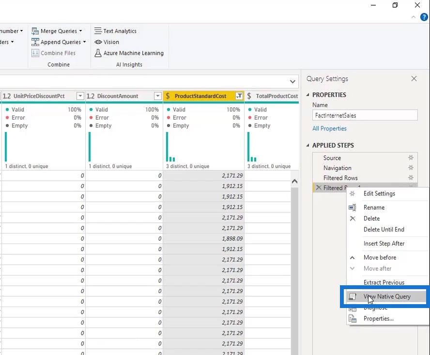 Spørrfolding og tilkobling til SQL Server