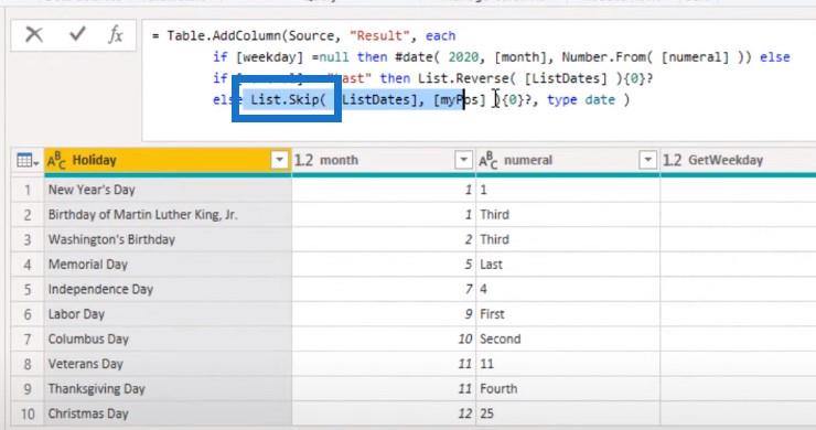 Evig feriekalender – POTW #12 (Power Query Solution)