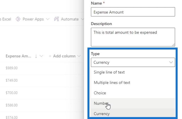 Visa formatering i SharePoint