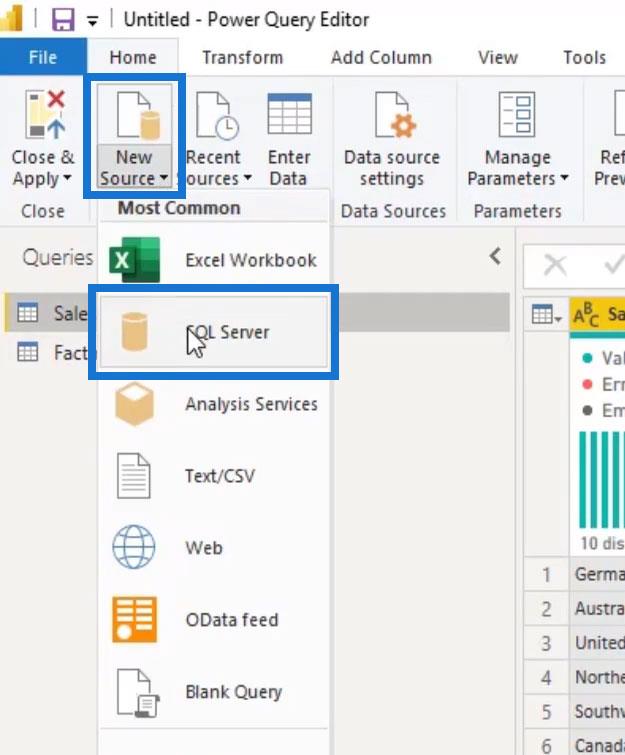 Spørrfolding og tilkobling til SQL Server