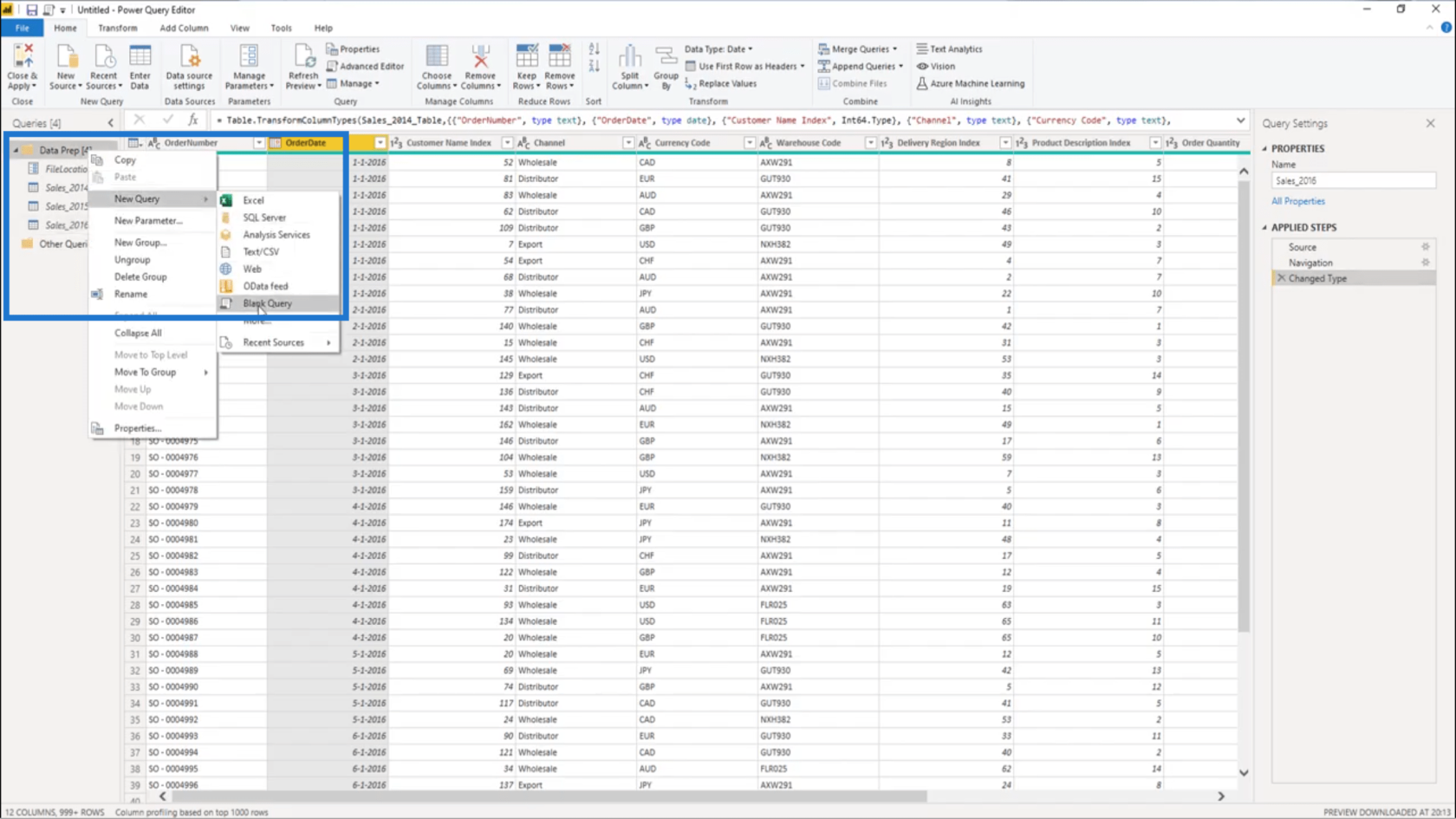 Opret et permanent opdateret øvelsesdatasæt i LuckyTemplates