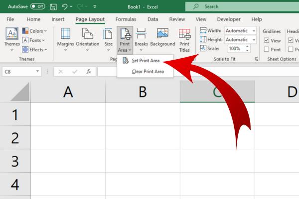 Slik angir du et utskriftsområde i Excel: Det er enkelt!