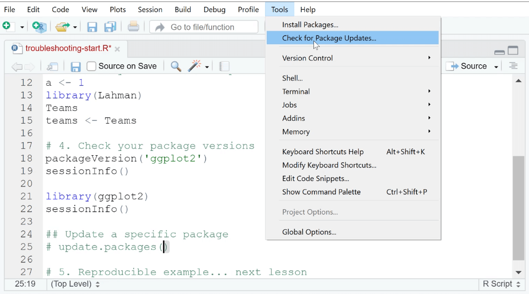 RStudio-ohje: tapoja ratkaista R-ongelmia