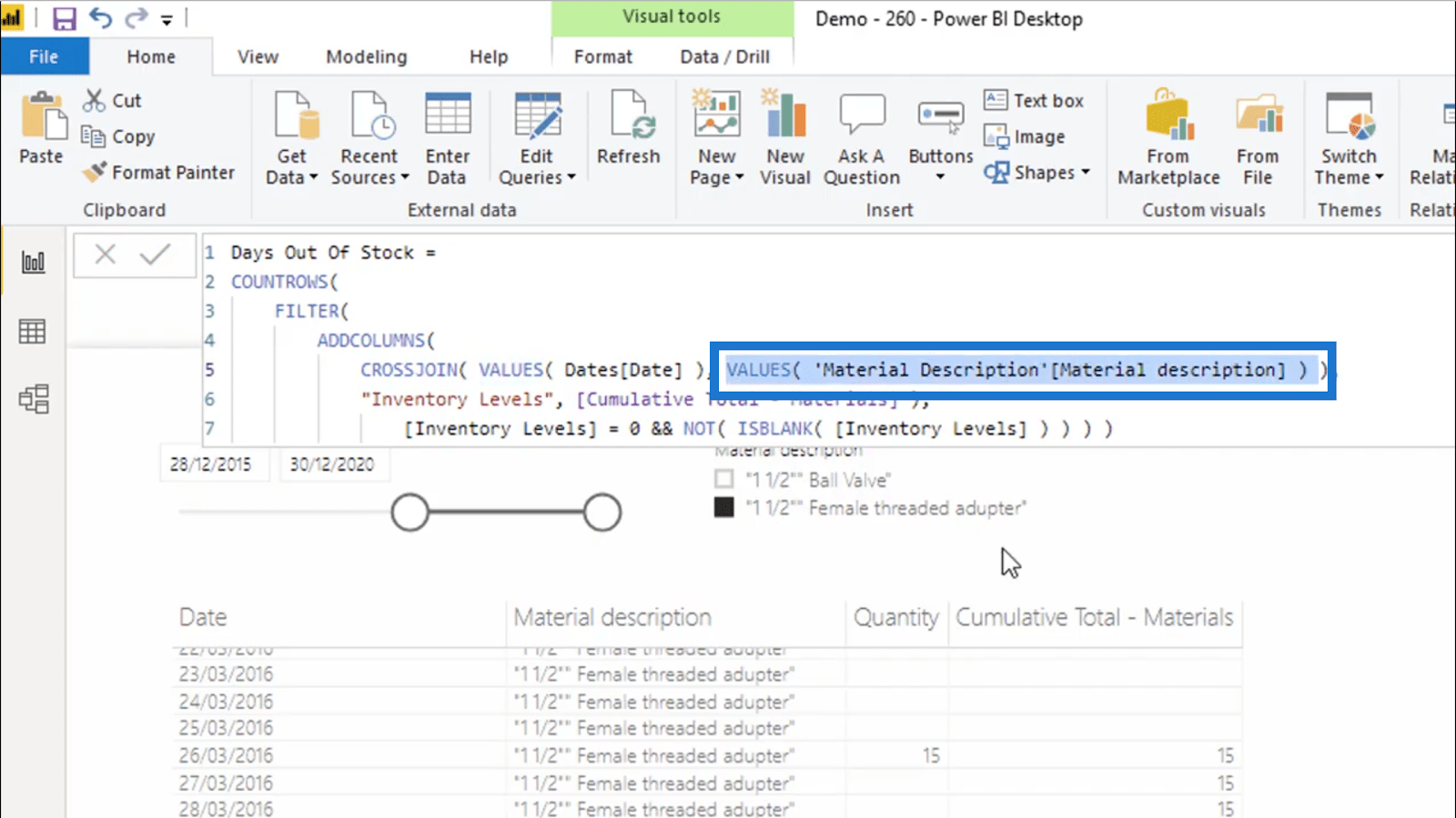 Beregn dage med nul lager – LuckyTemplates Inventory Management Insights