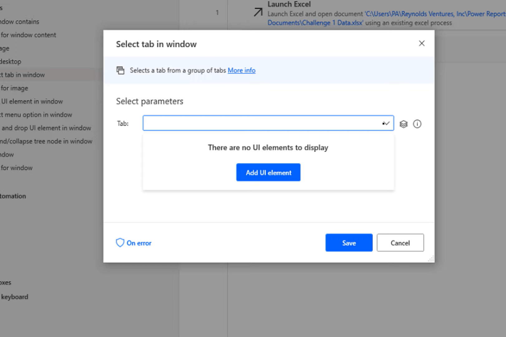 Oppdater Excel-fil i Sharepoint med Power Automate Desktop