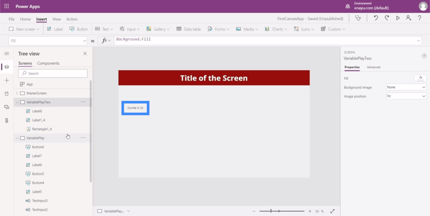 PowerApps-variabler: Identifikation af kontekstuelle og globale variabler