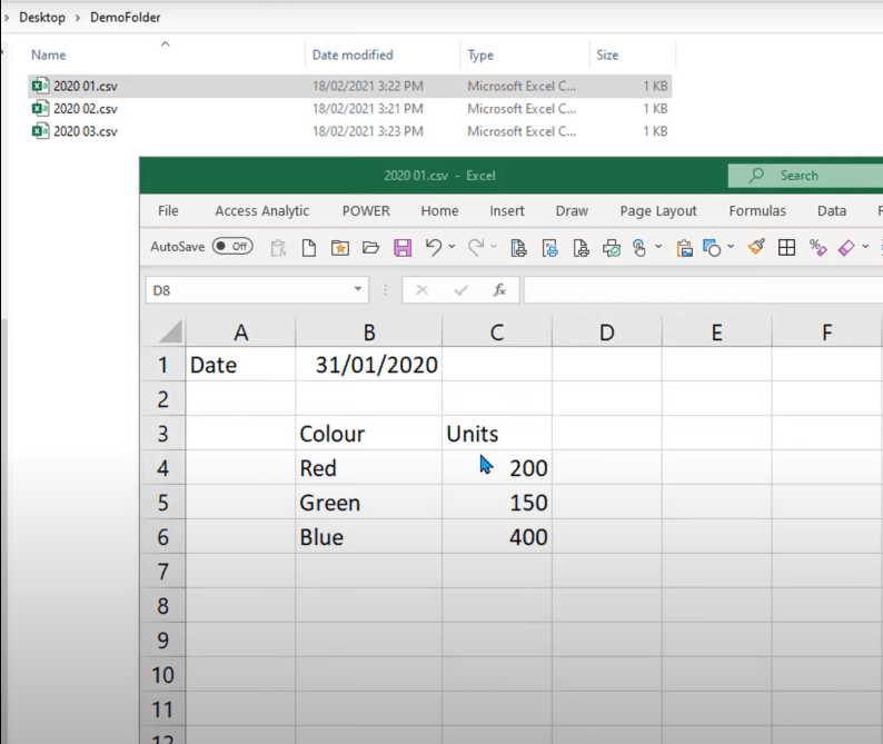 Power Query: Kombiner filer fra flere mapper