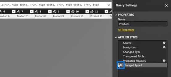 LuckyTemplates Query Editor: Transformace řádků a sloupců