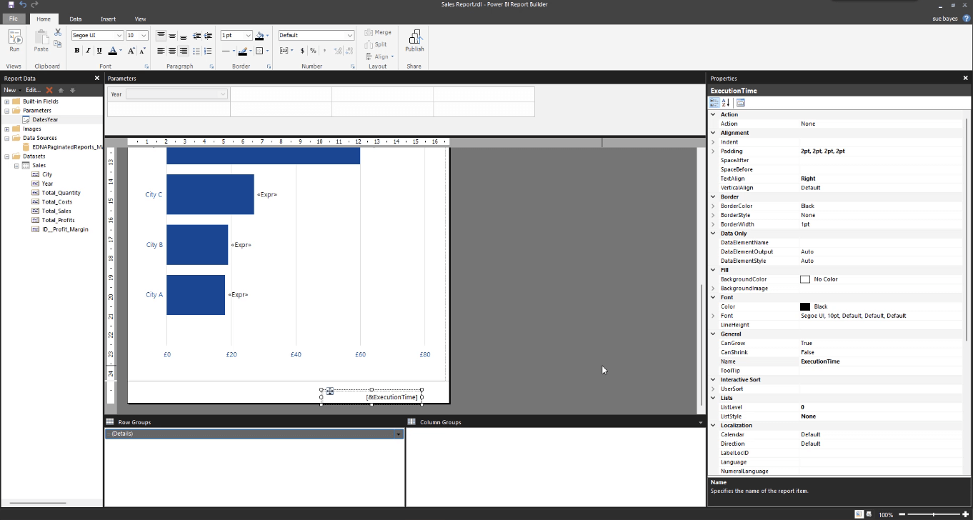 Dynamisk sidehoved og sidefod i LuckyTemplates