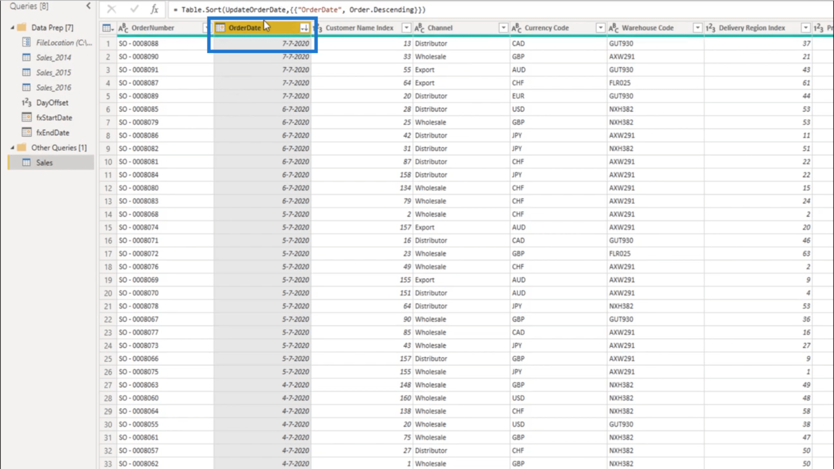 Lag et permanent oppdatert praksisdatasett i LuckyTemplates