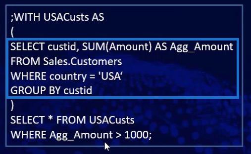 Загальні табличні вирази SQL для користувачів LuckyTemplates