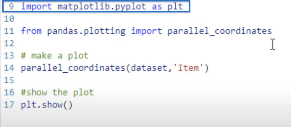 Sådan laver du parallelle koordinatplot i Python