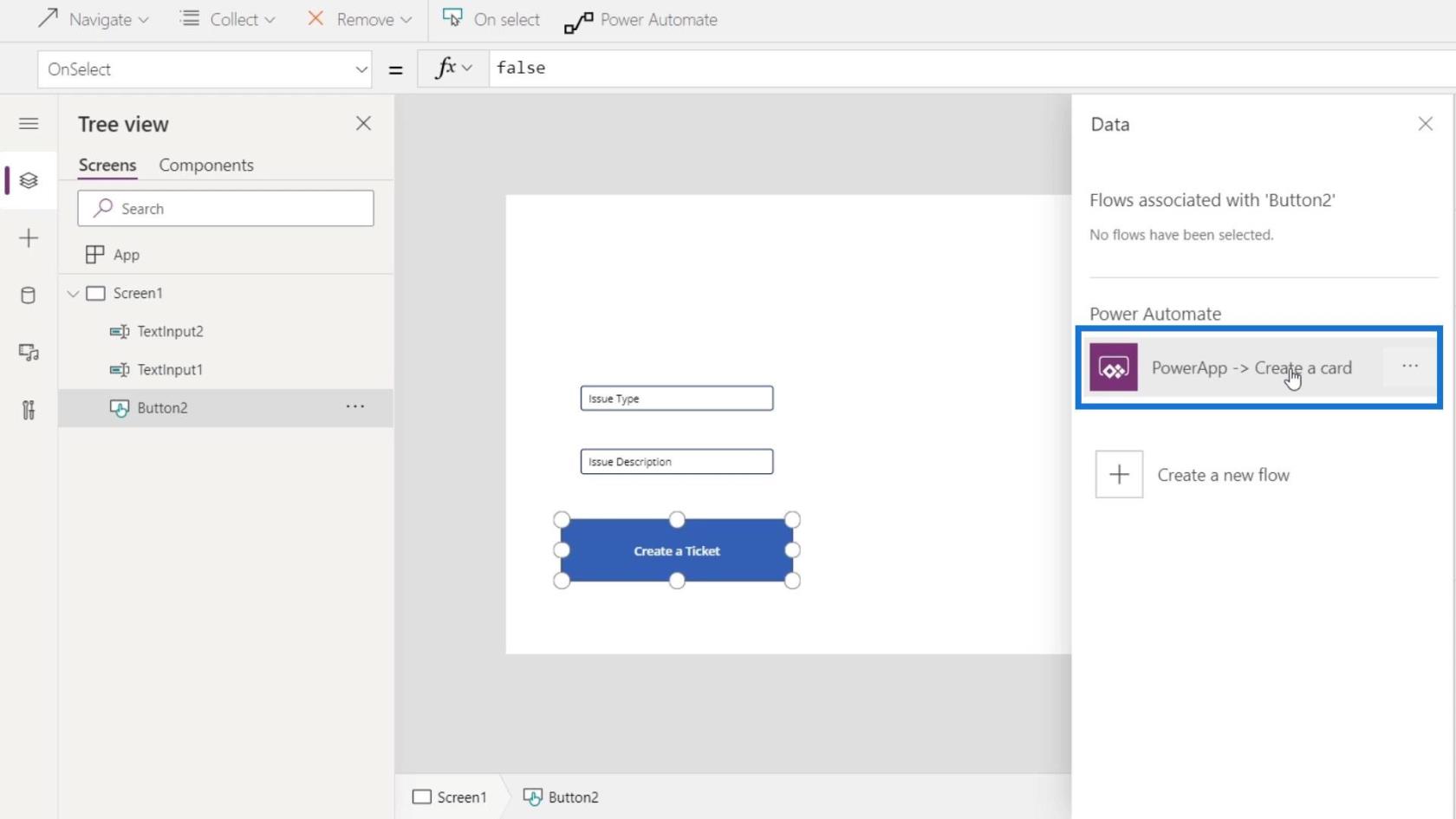 PowerApps-integration i Microsoft Power Automate