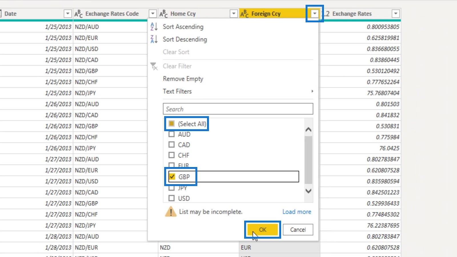 LuckyTemplates Parameters Via Query Editor