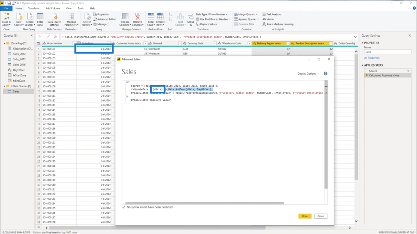 Lag et permanent oppdatert praksisdatasett i LuckyTemplates