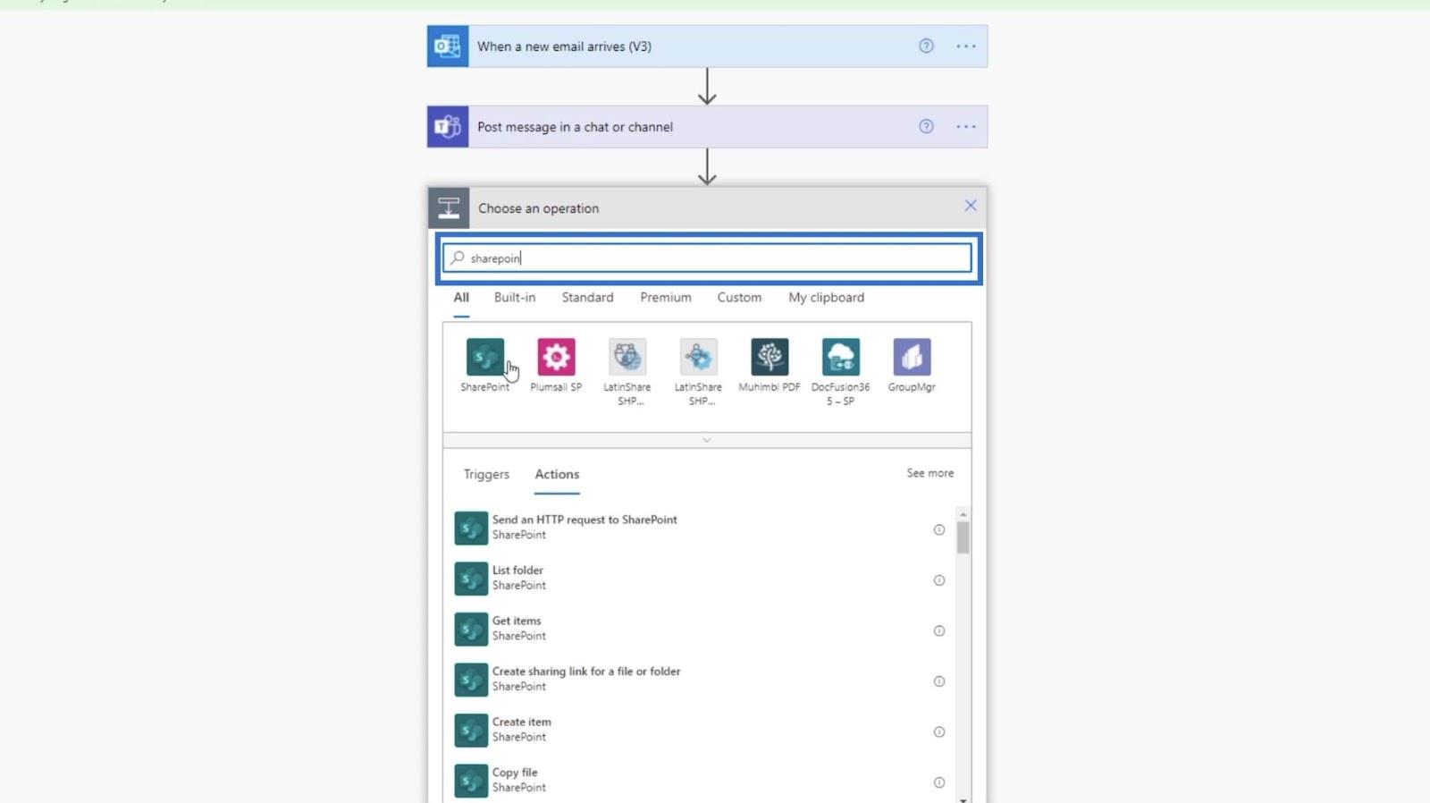 MS Flow: Sådan uploades i SharePoint via e-mail