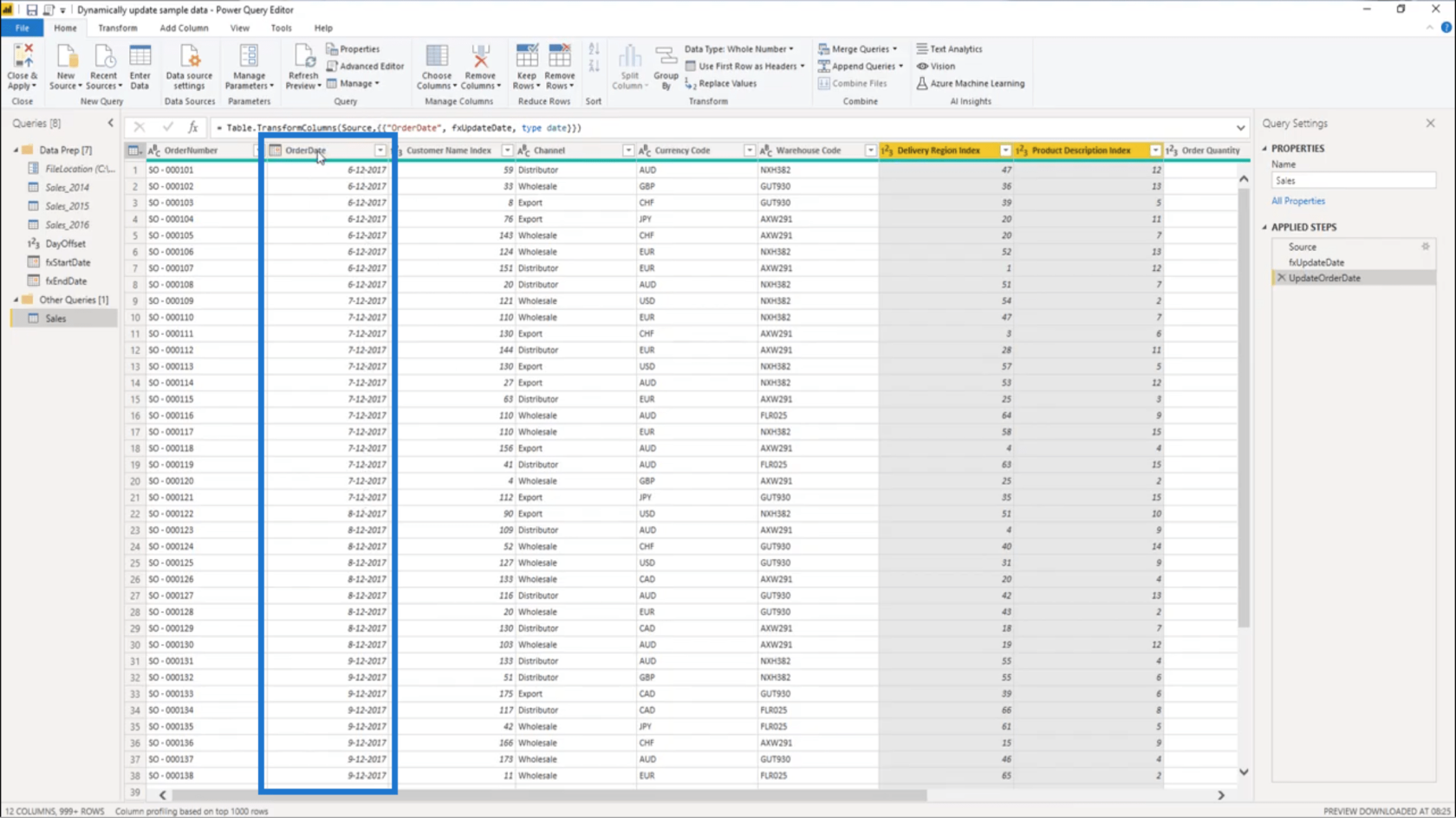 Lag et permanent oppdatert praksisdatasett i LuckyTemplates