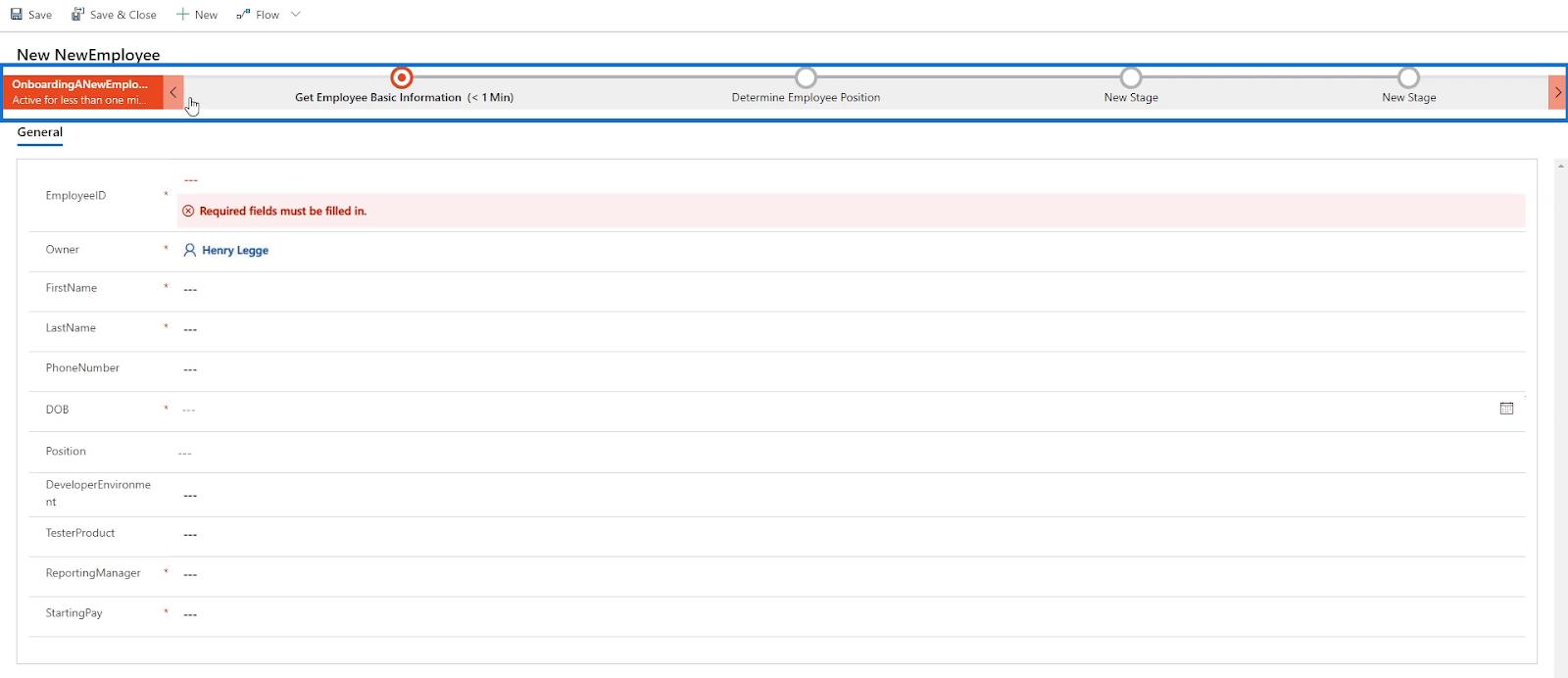 Forretningsprosessflyter i Microsoft Power Automate