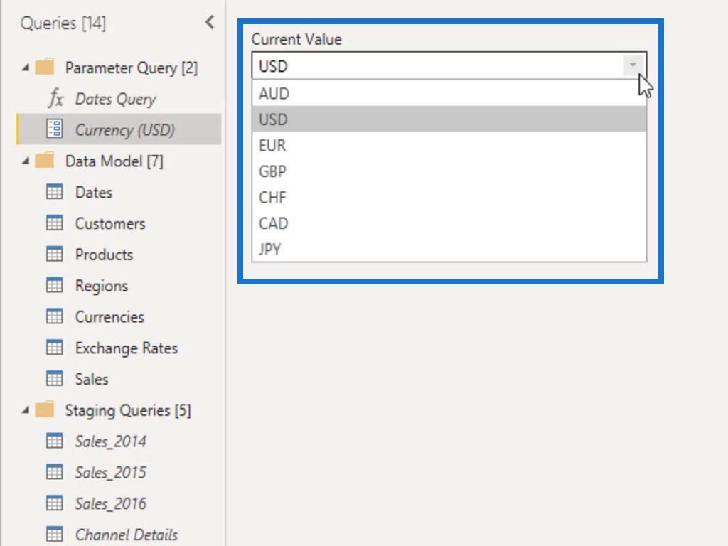 LuckyTemplates Parameters Via Query Editor