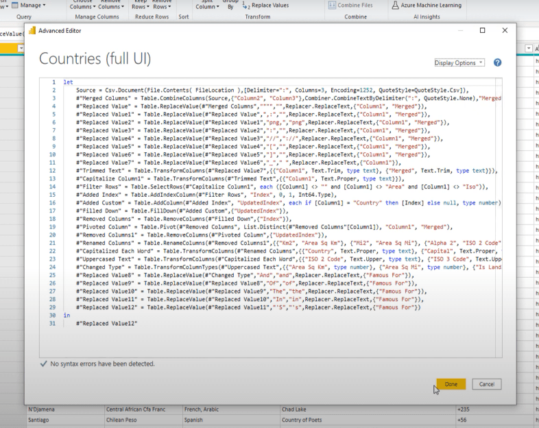 Dimensionstabel i en tekstfil: Power Query Solution