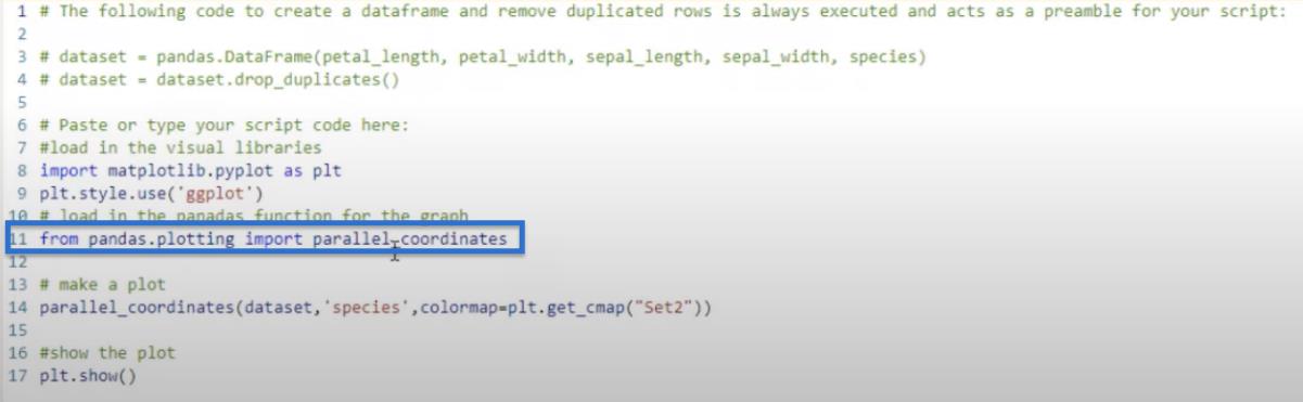 Sådan laver du parallelle koordinatplot i Python