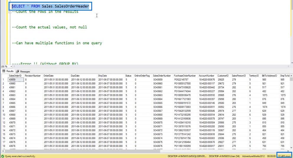 Агрегатні функції в SQL та їх використання