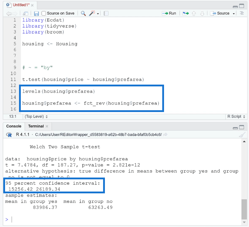 Hur man utför ett T-test i RStudio