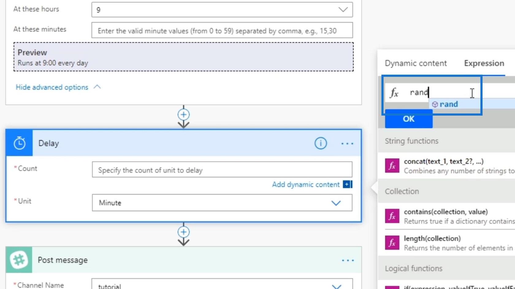 Ütemezett munkafolyamatok a Microsoft Power Automate-ban