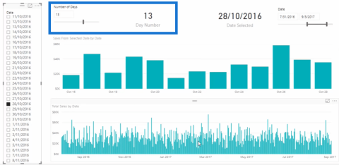 Zobrazenie výsledkov pred alebo po vybranom dátume pomocou jazyka DAX
