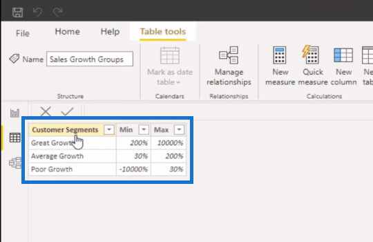 LuckyTemplates dynamisk gruppering |  Bandning med DAX