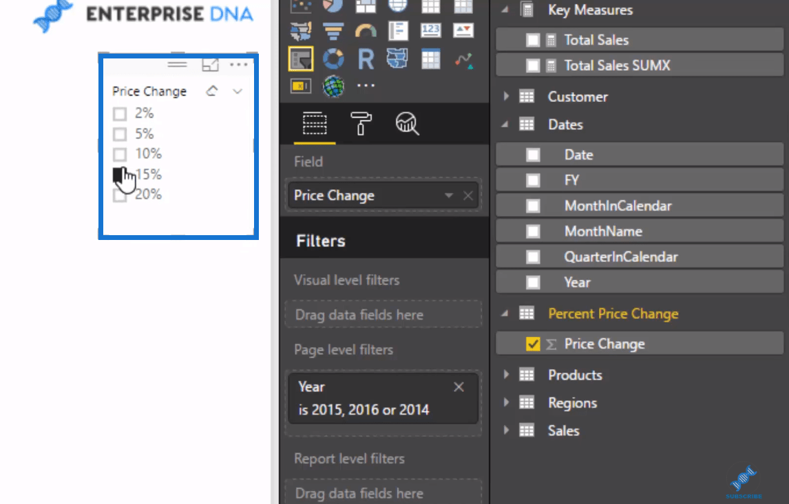 LuckyTemplates-datamodell for avansert scenarieanalyse ved bruk av DAX