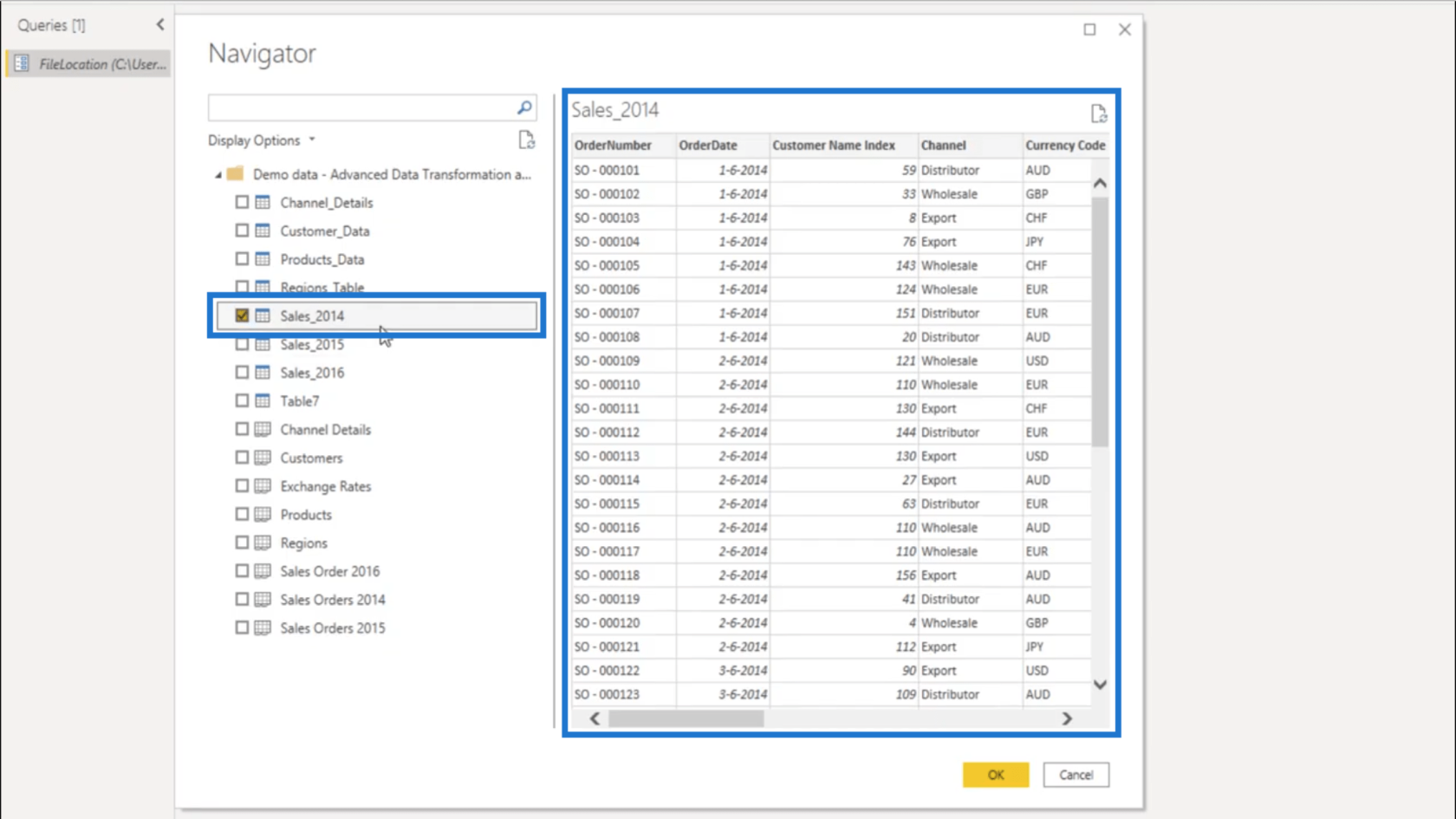 Lag et permanent oppdatert praksisdatasett i LuckyTemplates