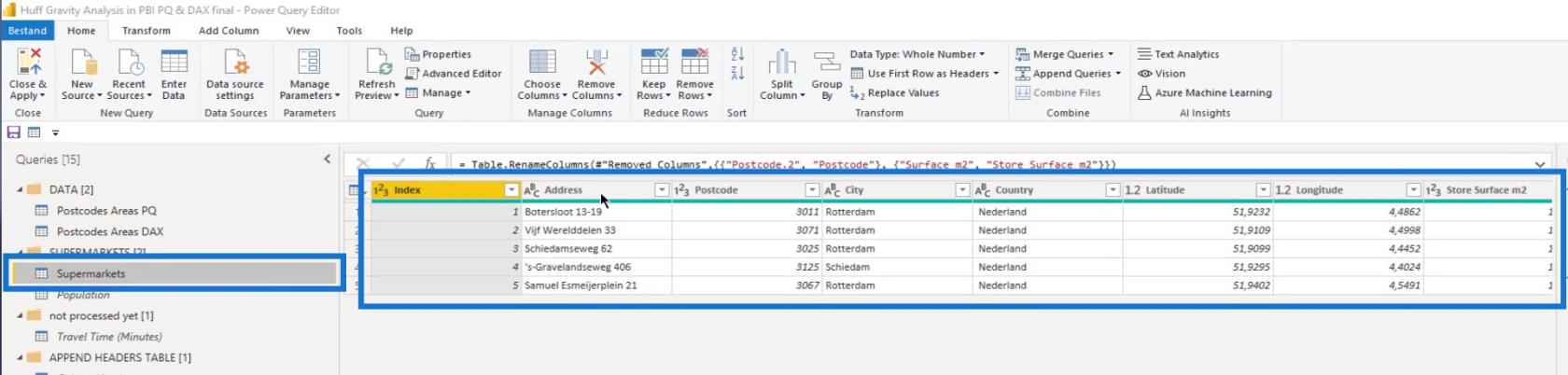 Huff Gravity Model Analyse i Lucky Templates