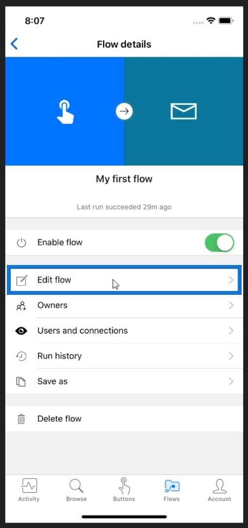 Power Automate mobilalkalmazás |  Flows In Your Phone