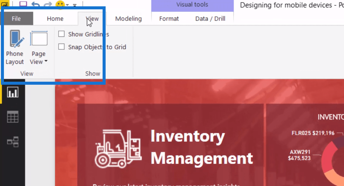 LuckyTemplates Mobile Reporting Tips og teknikker