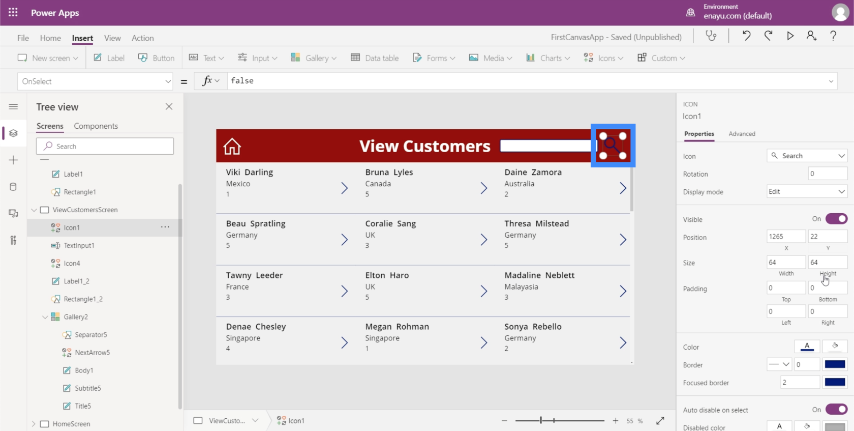 Поле пошуку PowerApps: як додати та налаштувати